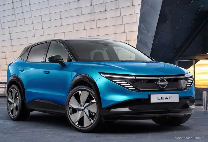 Nissan Leaf 2026 вид спереди