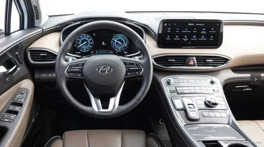 Передняя панель Hyundai Santa Fe 2023 с подключаемым гибридом