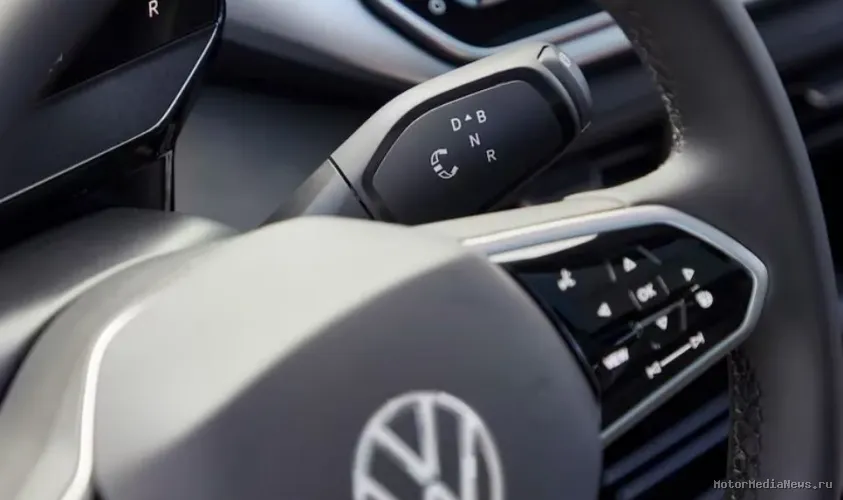 Обновление расположения рычагов переключения передач и руля VW ID.4 2024
