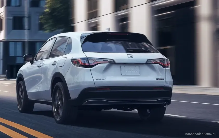 HR-V 2025 года вид сзади