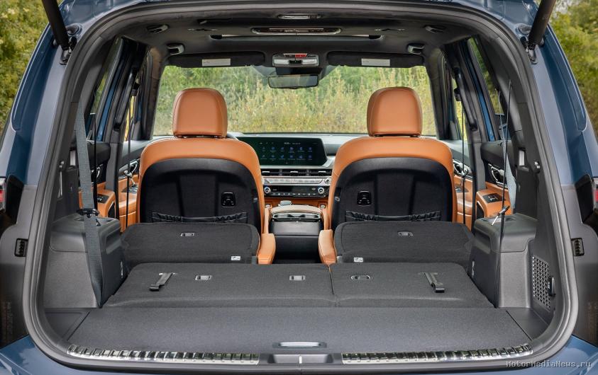 Пространство для полноценного размещения трёх рядов сидений Kia Telluride 2026
