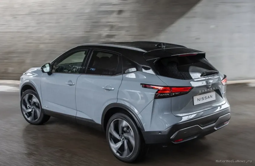 Nissan Qashqai e-Power вид сбоку и задний бампер