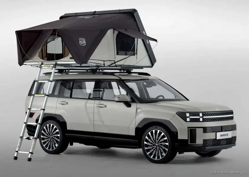 Hyundai Santa Fe 2024 кроссовер для пикника