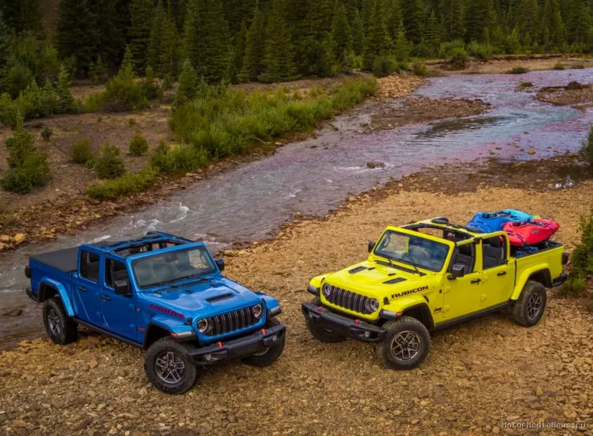 Jeep Gladiator 2024 версии Rubicon и Mojave