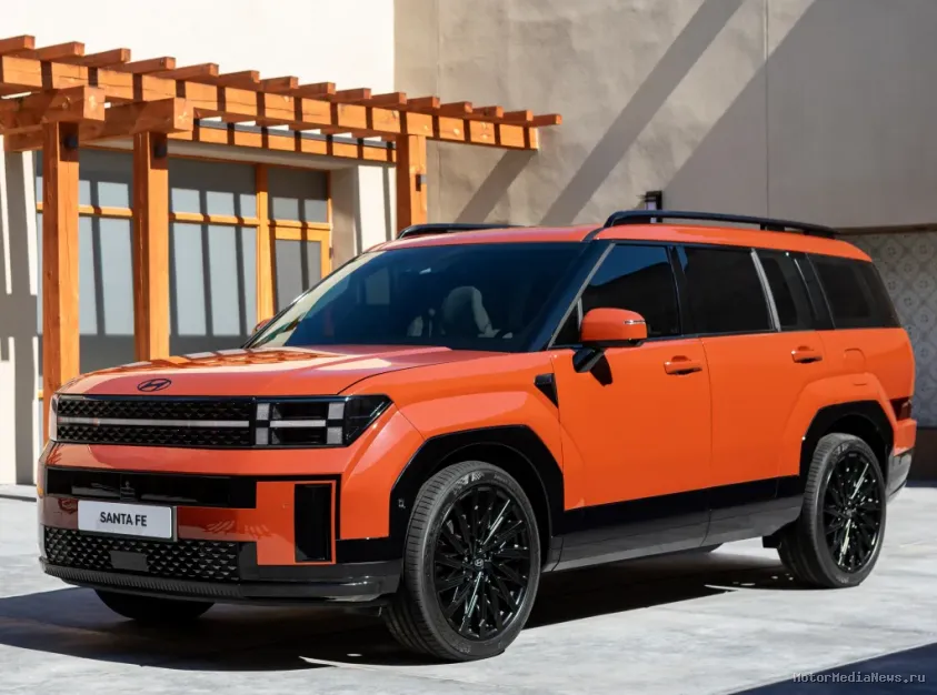 Hyundai Santa Fe 2024 вид спереди