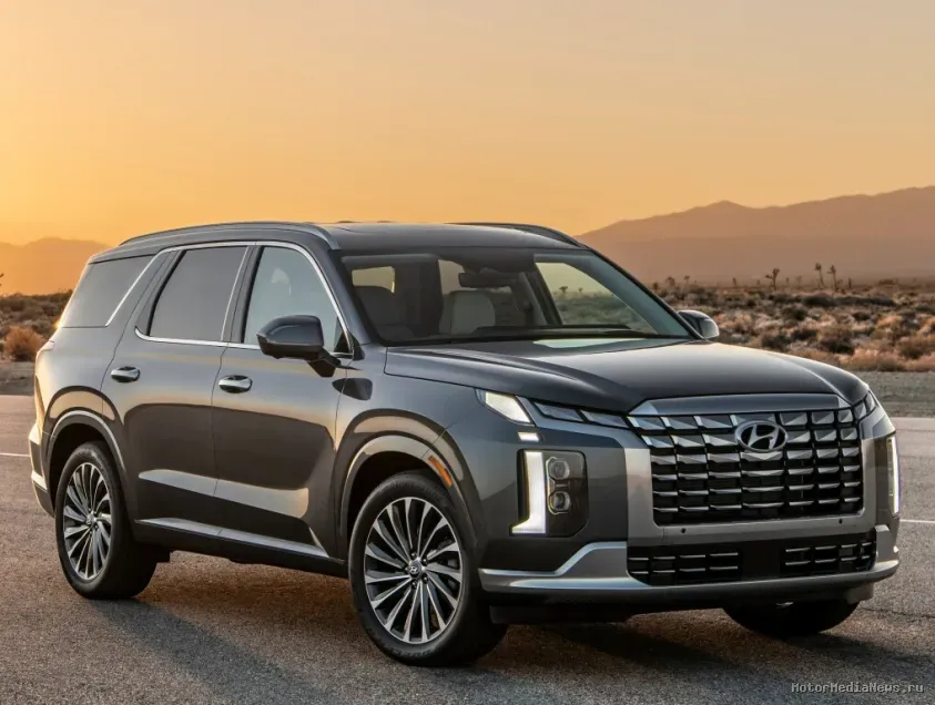 Hyundai Palisade 2023 передняя оптика