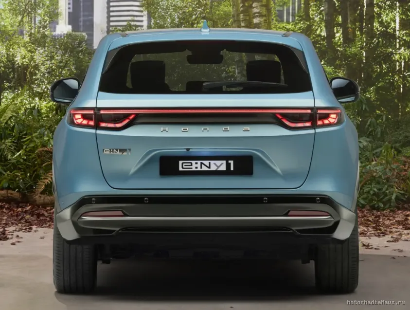 Honda e:Ny1 2024 задний бампер и оптика