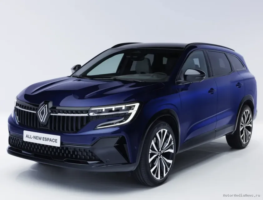Renault Espace E-TECH Hybrid 2023 вид спереди