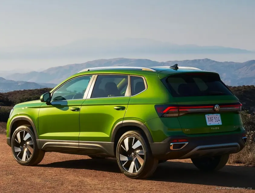 Volkswagen Taos 2025 новые задние фонари, новые цвета и обновленные диски